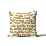 Kieran Fish Square Indoor/Outdoor Throw Pillow