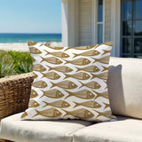 Kieran Fish Square Indoor/Outdoor Throw Pillow