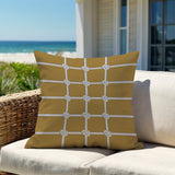Knotty Nautical Knot Square Indoor/Outdoor Throw Pillow