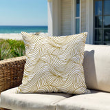 Madden Ocean Waves Square Indoor/Outdoor Throw Pillow