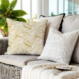 Madden Ocean Waves Square Indoor/Outdoor Throw Pillow