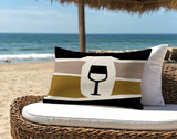 Molsley Wine Bottle Lumbar Indoor/Outdoor Throw Pillow