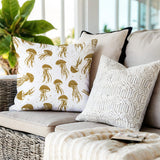 Octavian Jellyfish Square Indoor/Outdoor Throw Pillow