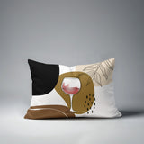 Parson Wine Glass Lumbar Indoor/Outdoor Throw Pillow