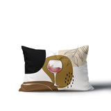 Parson Wine Glass Lumbar Indoor/Outdoor Throw Pillow