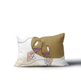 Penny Two Hands Lumbar Indoor/Outdoor Throw Pillow