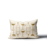 Purcill Wine Glass Lumbar Indoor/Outdoor Throw Pillow