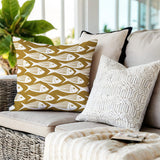 Queeston Fish Square Indoor/Outdoor Throw Pillow