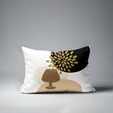 Savon Wine Glass Lumbar Indoor/Outdoor Throw Pillow