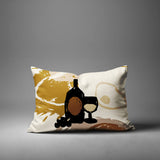 Tate Wine Bottle Lumbar Indoor/Outdoor Throw Pillow