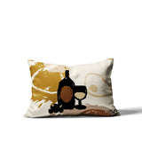 Tate Wine Bottle Lumbar Indoor/Outdoor Throw Pillow