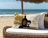 Tate Wine Bottle Lumbar Indoor/Outdoor Throw Pillow
