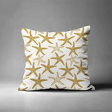 Theba Star Fish Square Indoor/Outdoor Throw Pillow