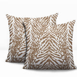 Gorgi Zebra Print Indoor/Outdoor Reversible Square Pillow