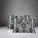Gorgi Zebra Print Indoor/Outdoor Reversible Rectangular Pillow
