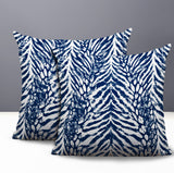 Gorgi Zebra Print Indoor/Outdoor Reversible Square Pillow