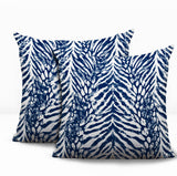 Gorgi Zebra Print Indoor/Outdoor Reversible Square Pillow