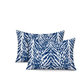 Gorgi Zebra Print Indoor/Outdoor Reversible Rectangular Pillow