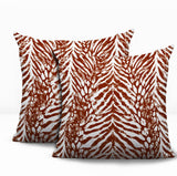 Gorgi Zebra Print Indoor/Outdoor Reversible Square Pillow