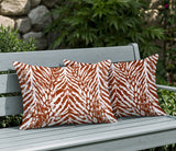 Gorgi Zebra Print Indoor/Outdoor Reversible Rectangular Pillow