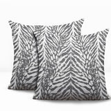 Gorgi Zebra Print Indoor/Outdoor Reversible Square Pillow