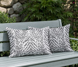 Gorgi Zebra Print Indoor/Outdoor Reversible Rectangular Pillow