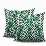 Gorgi Zebra Print Indoor/Outdoor Reversible Square Pillow