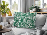 Gorgi Zebra Print Indoor/Outdoor Reversible Square Pillow
