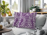 Gorgi Zebra Print Indoor/Outdoor Reversible Square Pillow