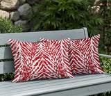 Gorgi Zebra Print Indoor/Outdoor Reversible Rectangular Pillow