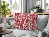 Gorgi Zebra Print Indoor/Outdoor Reversible Square Pillow