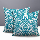 Gorgi Zebra Print Indoor/Outdoor Reversible Square Pillow