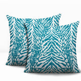 Gorgi Zebra Print Indoor/Outdoor Reversible Square Pillow