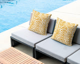 Gorgi Zebra Print Indoor/Outdoor Reversible Square Pillow