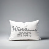 Davey Wine Lumbar Indoor/Outdoor Throw Pillow