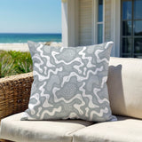 Dominique Coral Reefs Square Indoor/Outdoor Throw Pillow