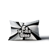 Downton It's Wine Lumbar Indoor/Outdoor Throw Pillow