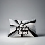 Downton It's Wine Lumbar Indoor/Outdoor Throw Pillow