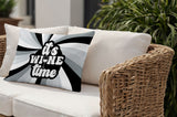 Downton It's Wine Lumbar Indoor/Outdoor Throw Pillow