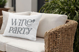 Fairfield Wine Party Lumbar Indoor/Outdoor Throw Pillow