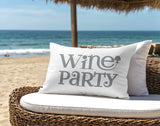 Fairfield Wine Party Lumbar Indoor/Outdoor Throw Pillow