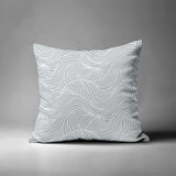 Foxlane Ocean Waves Square Indoor/Outdoor Throw Pillow