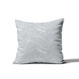 Foxlane Ocean Waves Square Indoor/Outdoor Throw Pillow