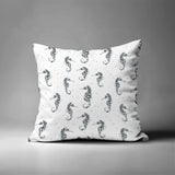 Hemmings Seahorse Square Indoor/Outdoor Throw Pillow