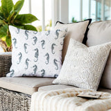 Hemmings Seahorse Square Indoor/Outdoor Throw Pillow