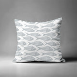 Kieran Fish Square Indoor/Outdoor Throw Pillow