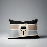Molsley Wine Bottle Lumbar Indoor/Outdoor Throw Pillow