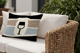 Molsley Wine Bottle Lumbar Indoor/Outdoor Throw Pillow