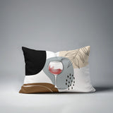 Parson Wine Glass Lumbar Indoor/Outdoor Throw Pillow