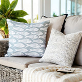 Queeston Fish Square Indoor/Outdoor Throw Pillow